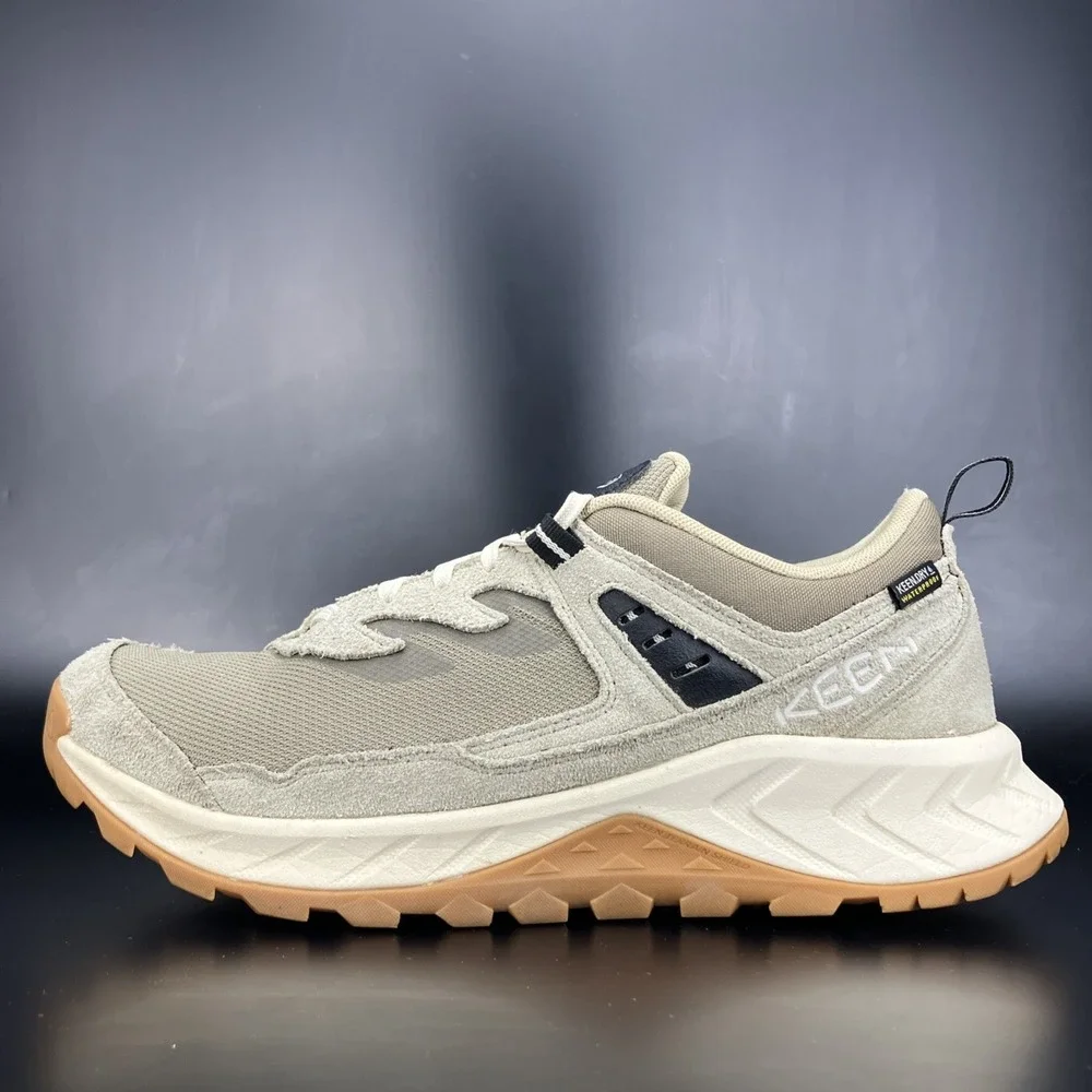 KEEN Hightrail Waterproof Hiking Shoe - Men Size 10.5 'Brindle/Birch' (1030511)